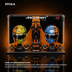Acrylic Display Case for LEGO® Editions F1 Lando Norris Helmet & Oscar Piastri Helmet (43023)&(43017)&(77251)A