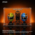 Acrylic Display Case for LEGO® Editions F1 Lando Norris Helmet & Oscar Piastri Helmet (43023)&(43017)&(77251)