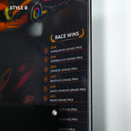 Acrylic Display Case for LEGO® Editions Mclaren Mastercard F1 Team Helmet (43023)&(43017)