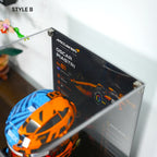 Acrylic Display Case for LEGO® Editions Mclaren Mastercard F1 Team Helmet (43023)&(43017)