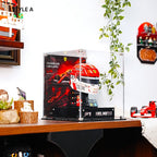 Acrylic Display Case for LEGO® Editions Scuderia Ferrari HP Helmet (43014)&(43022)