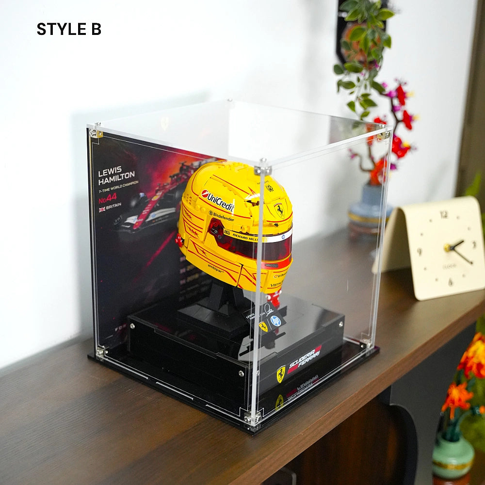 Vitrine Acrylique LEGO Éditions pour Casques Scuderia Ferrari HP (43014/43022)