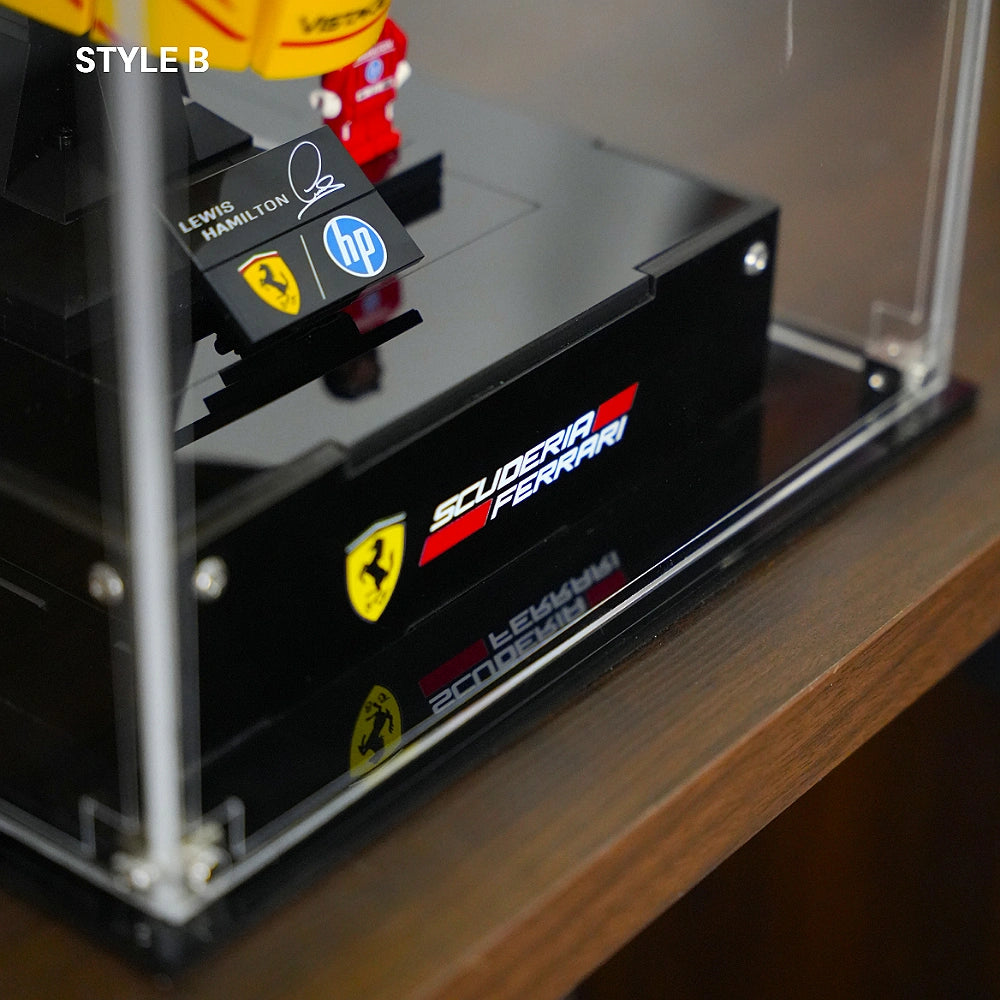 Vitrine Acrylique LEGO Éditions pour Casques Scuderia Ferrari HP (43014/43022)