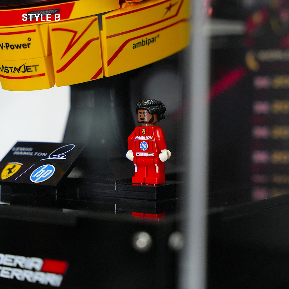 Vitrine Acrylique LEGO Éditions pour Casques Scuderia Ferrari HP (43014/43022)