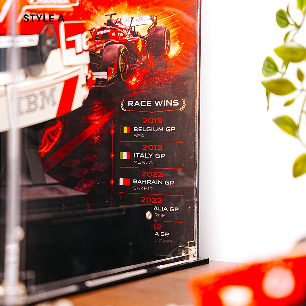 Acrylic Display Case for LEGO® Editions Scuderia Ferrari HP Helmet (43014)&(43022)