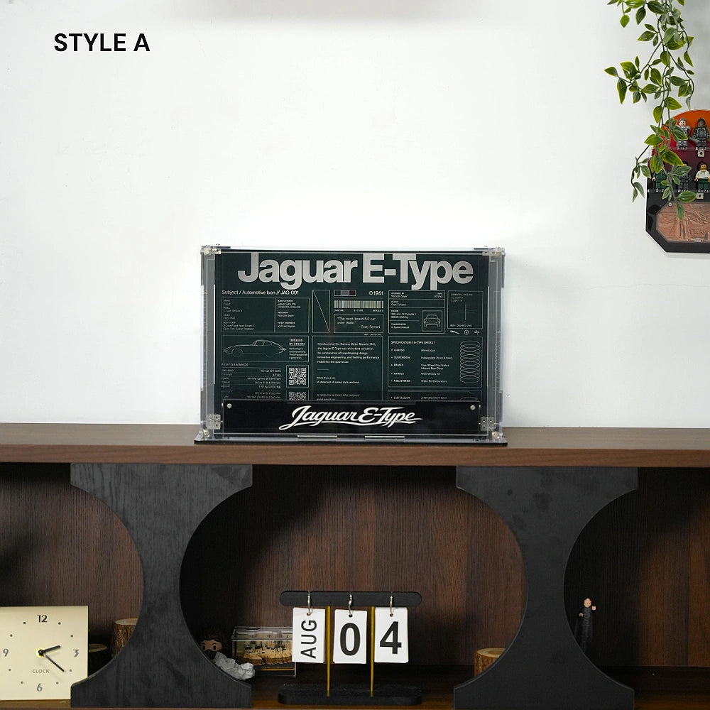 Acrylic Display Case for LEGO® Icons Jaguar E-Type (11381)