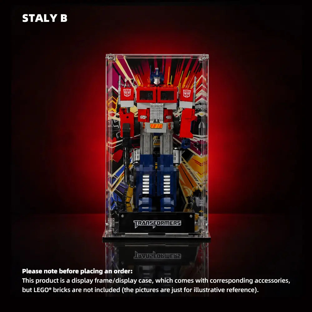 Acrylic Display Case for LEGO® Icons Optimus Prime (10302)