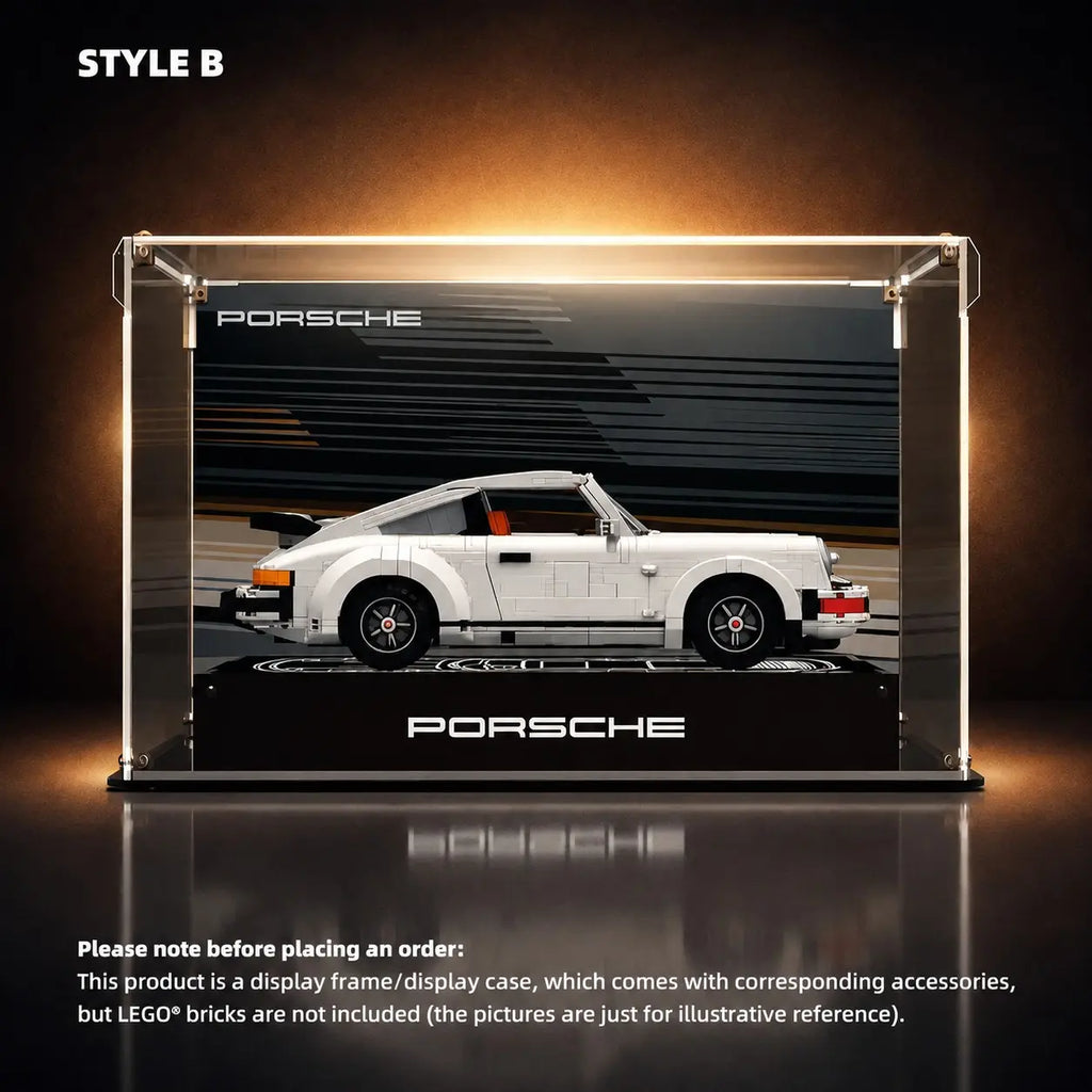Acrylic Display Case for LEGO® Icons Porsche 911 (10295)
