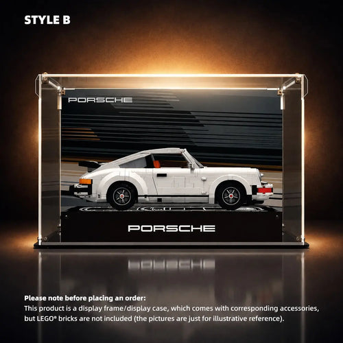 Acrylic Display Case for LEGO® Icons Porsche 911 (10295)