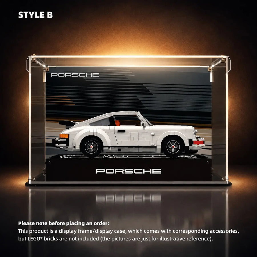 Acrylic Display Case for LEGO® Icons Porsche 911 (10295)