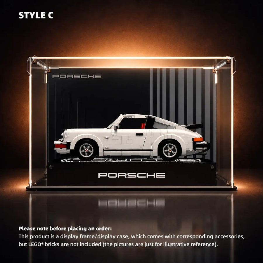 Acrylic Display Case for LEGO® Icons Porsche 911 (10295)