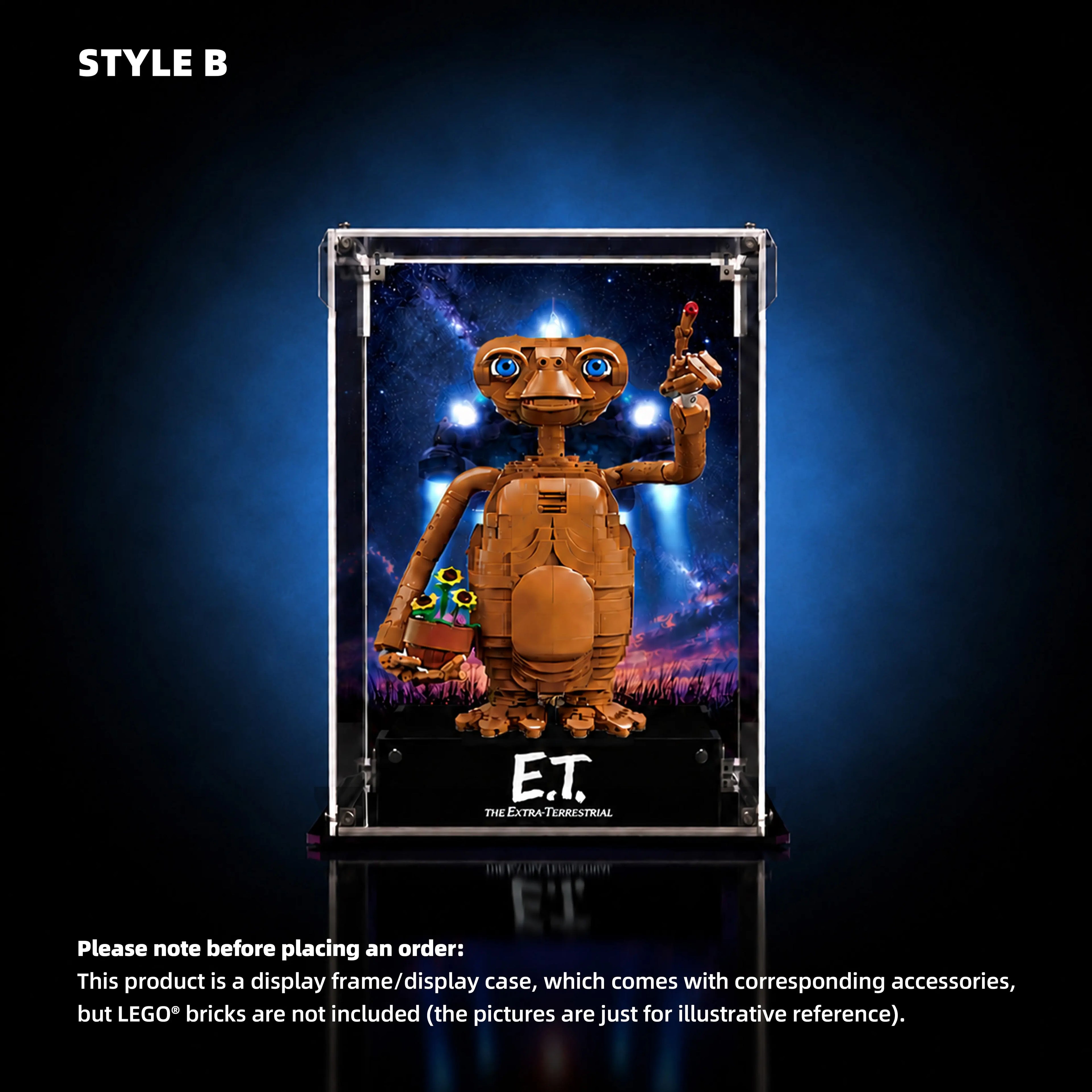 Acrylic Display Case for LEGO® Ideas E.T. (21370)