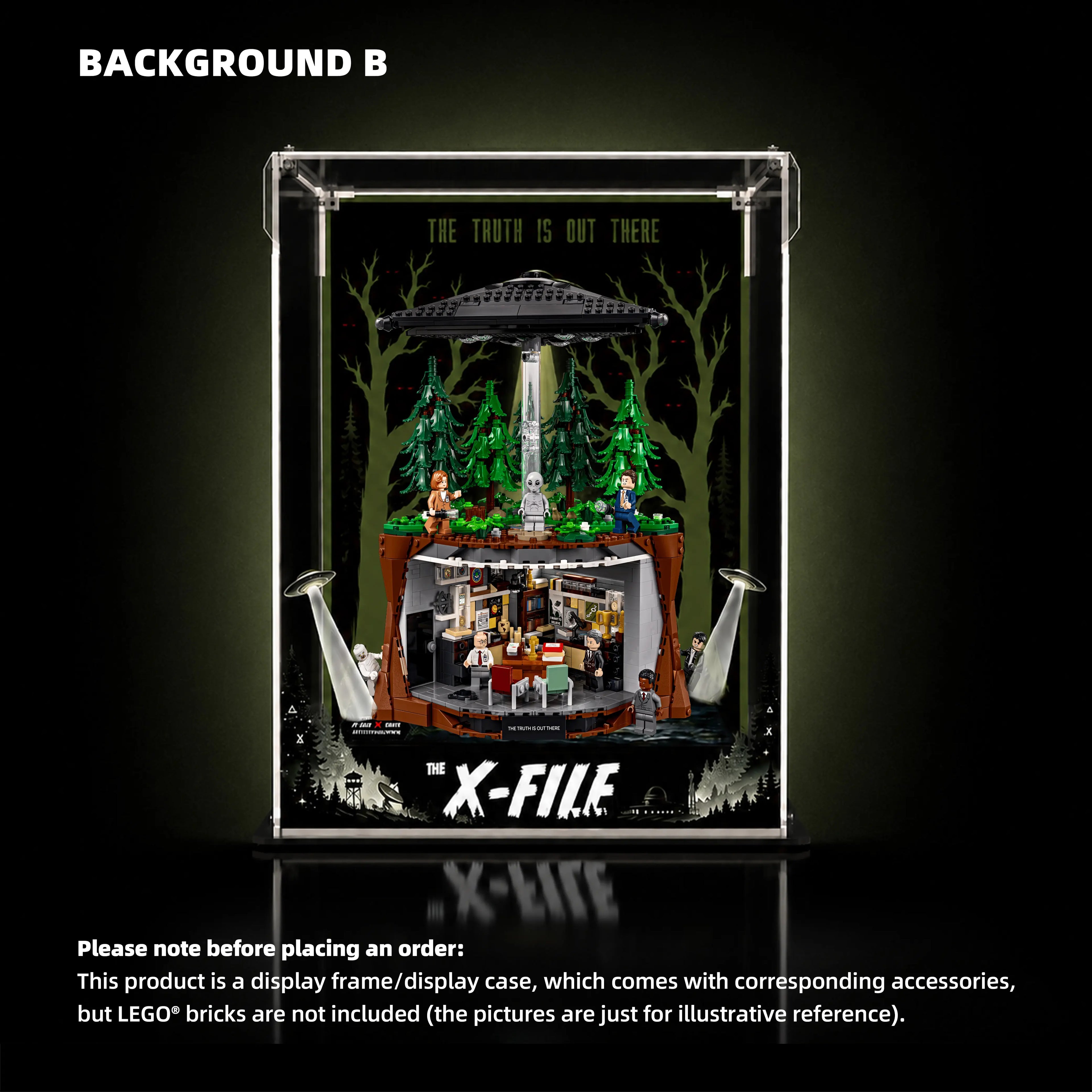 Acrylic Display Case for LEGO® Ideas The X-Files (21369)