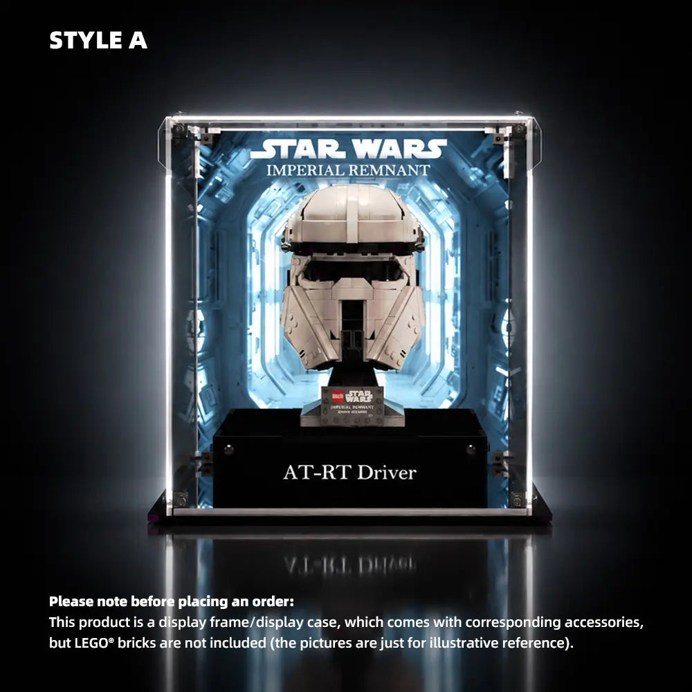 Vitrine Acrylique LEGO Star Wars pour Casque AT-RT Impérial (75458)