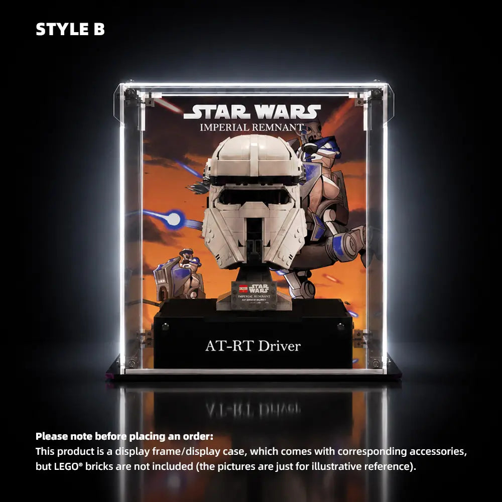 Vitrine Acrylique LEGO Star Wars pour Casque AT-RT Impérial (75458)