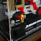 Vetrina in acrilico per LEGO® Jurassic Park Jeep Wrangler (77984)