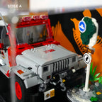 Vetrina in acrilico per LEGO® Jurassic Park Jeep Wrangler (77984)