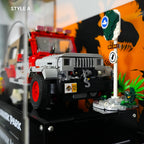 Vetrina in acrilico per LEGO® Jurassic Park Jeep Wrangler (77984)