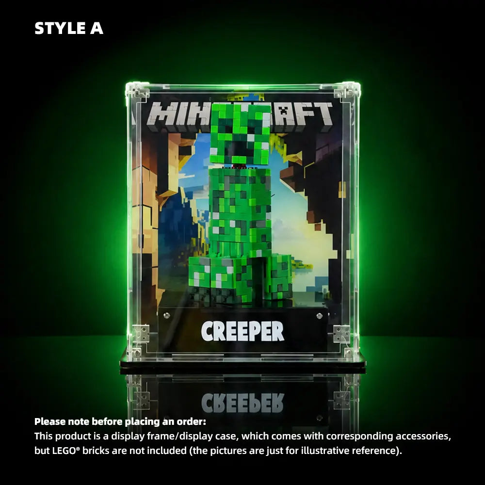 Acrylic Display Case for LEGO® Minecraft® The Creeper™ (21276)