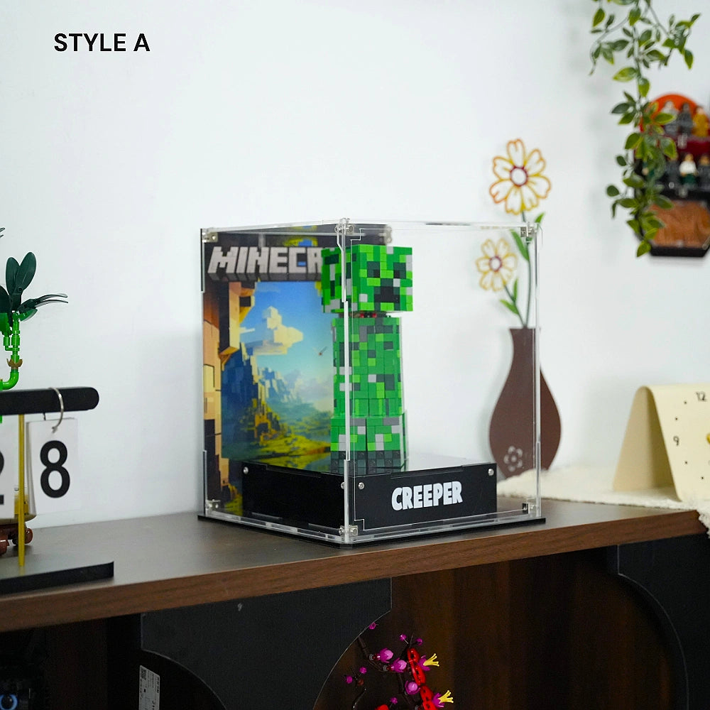 Acrylic Display Case for LEGO® Minecraft® The Creeper™ (21276)