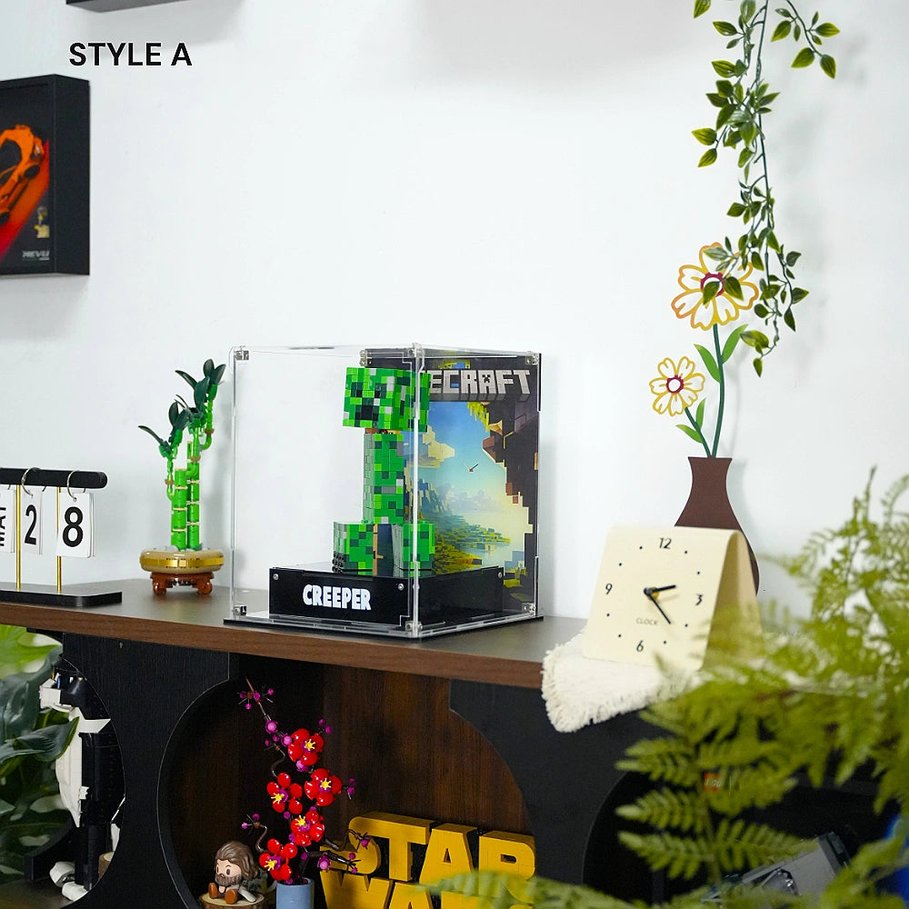 Acrylic Display Case for LEGO® Minecraft® The Creeper™ (21276)