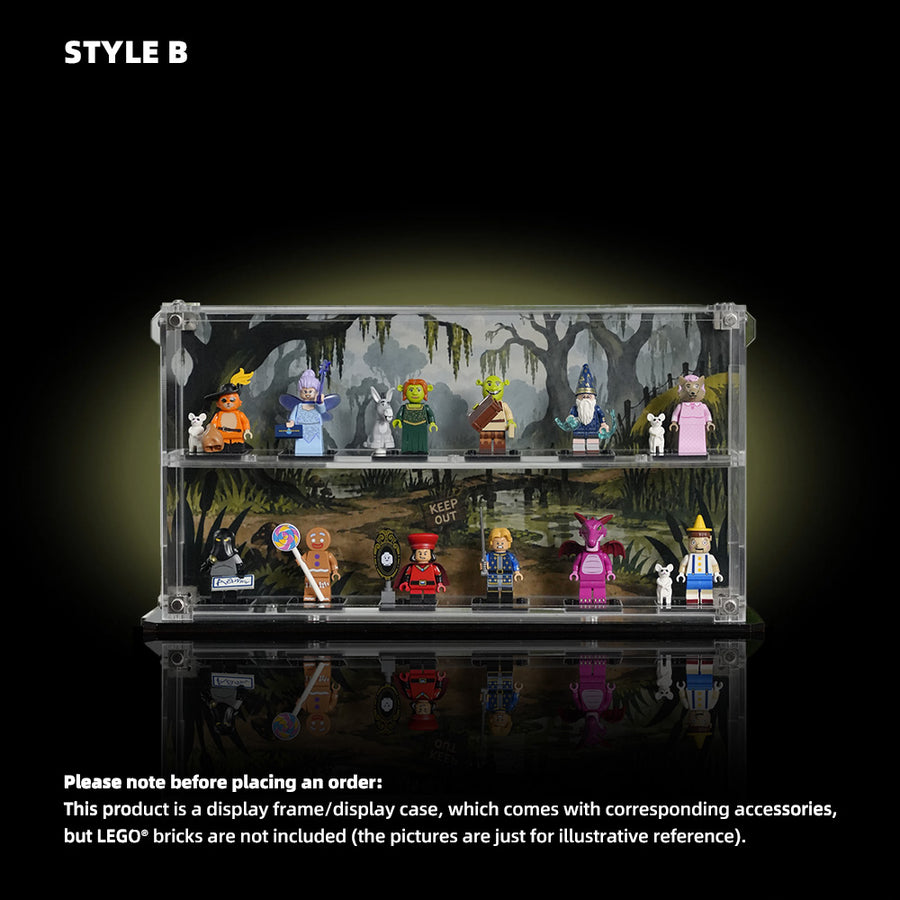 Acrylic Display Case for LEGO® Minifigures Shrek Series (71053)B