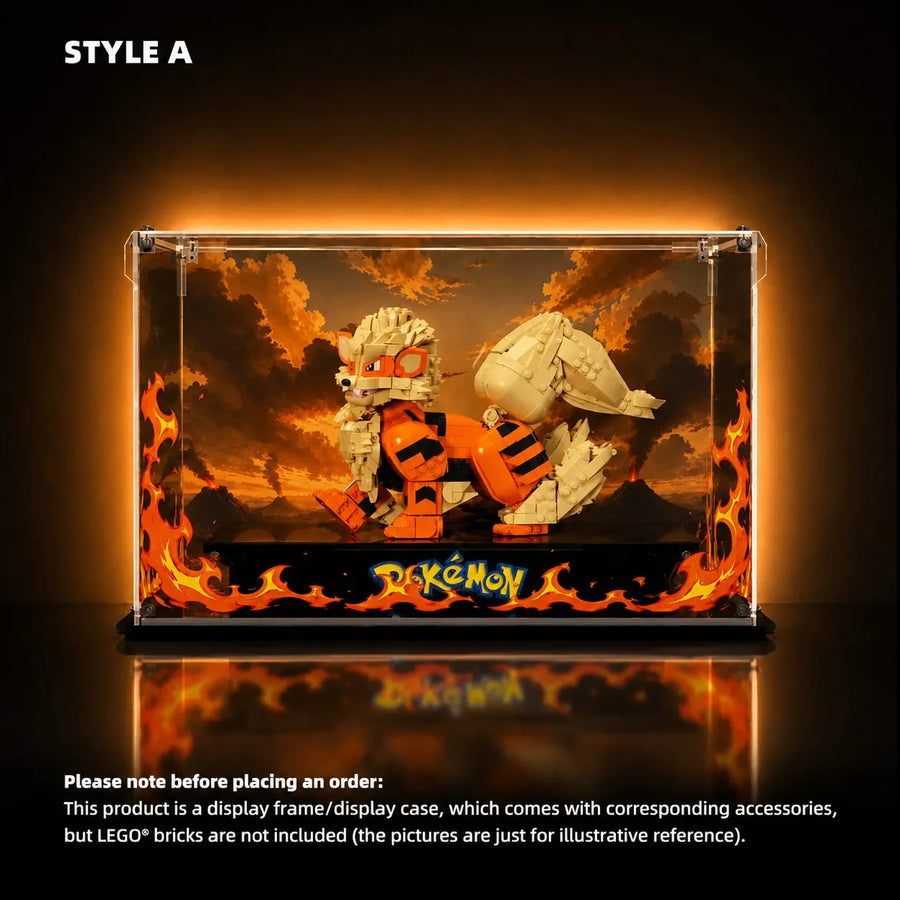Acrylic Display Case for LEGO® Pokémon Arcanine (72160)A