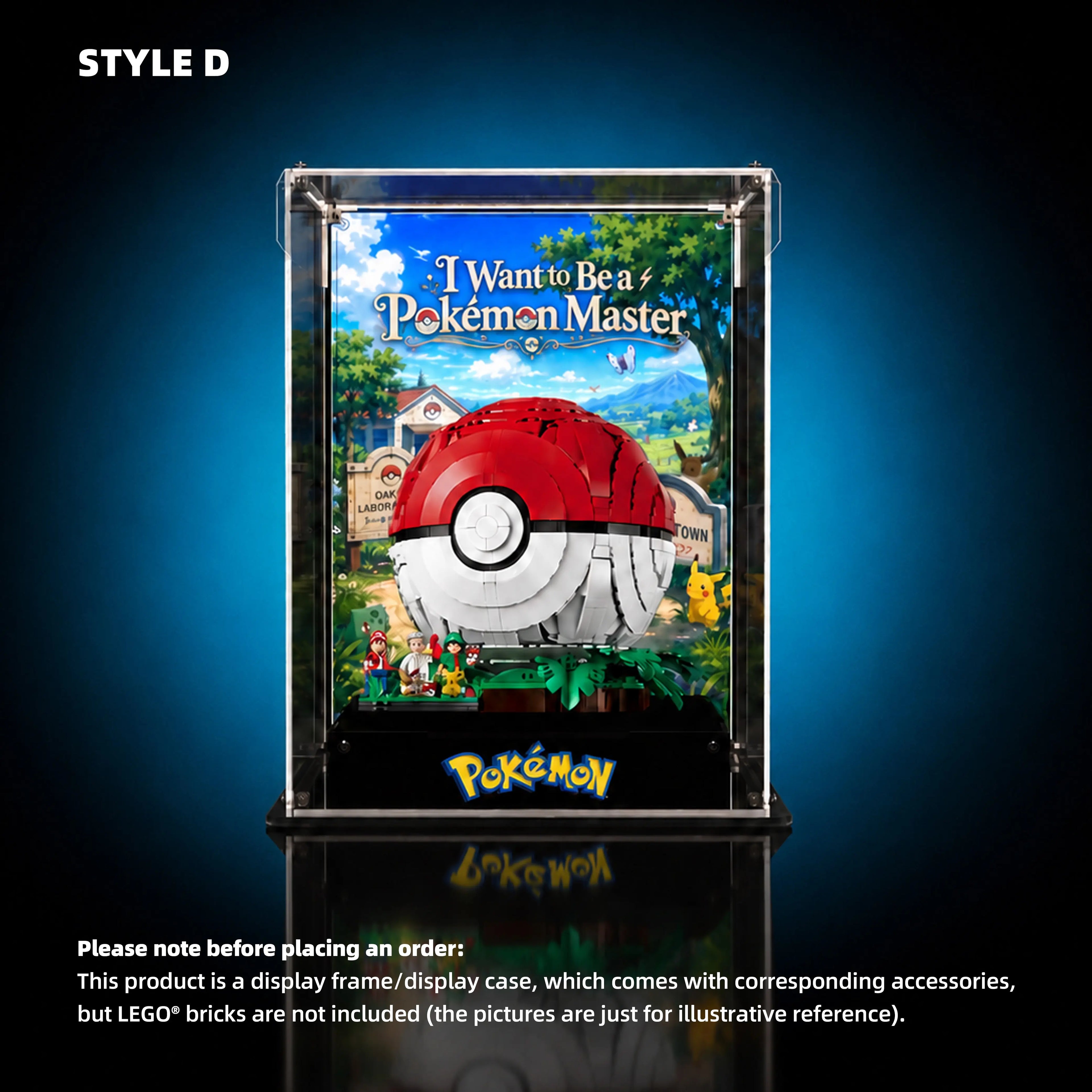 Acrylic Display Case for LEGO® Pokémon Iconic Trainer Moments: Poké Ball (72154)