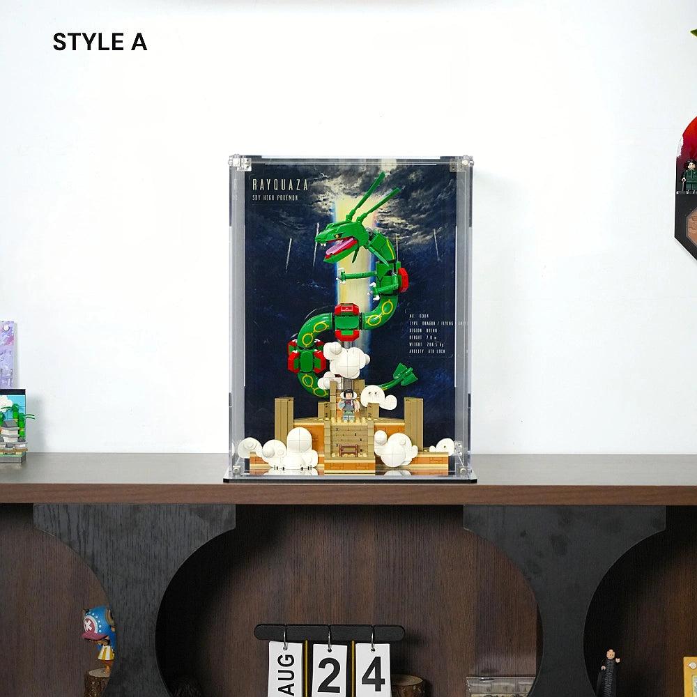 Acrylic Display Case for LEGO® Pokémon Rayquaza (72168)