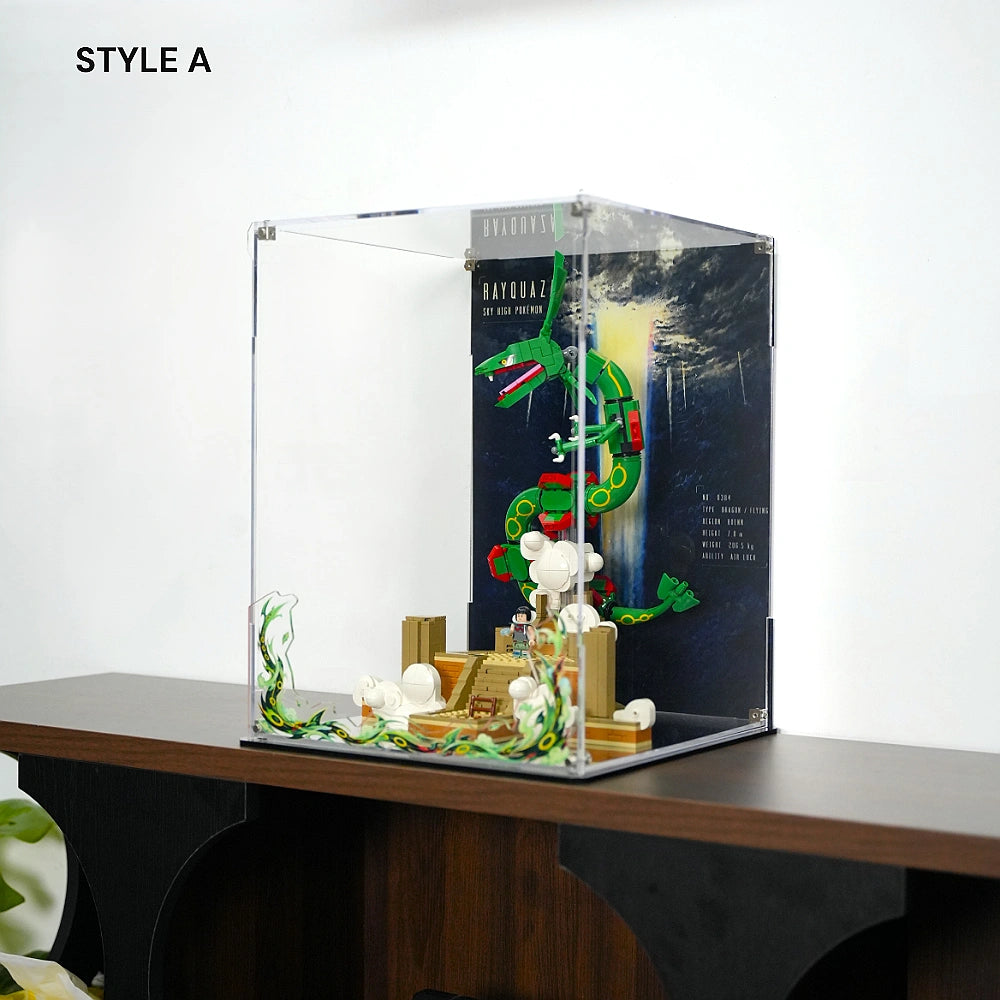 Acrylic Display Case for LEGO® Pokémon Rayquaza (72168)