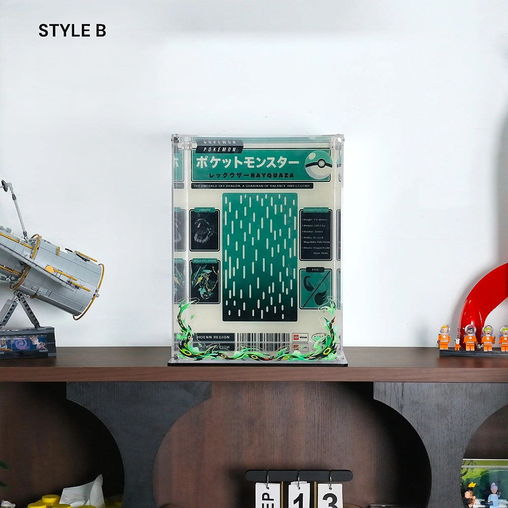 Acrylic Display Case for LEGO® Pokémon Rayquaza (72168)