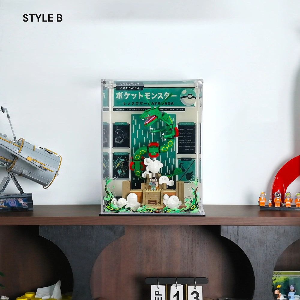 Acrylic Display Case for LEGO® Pokémon Rayquaza (72168)