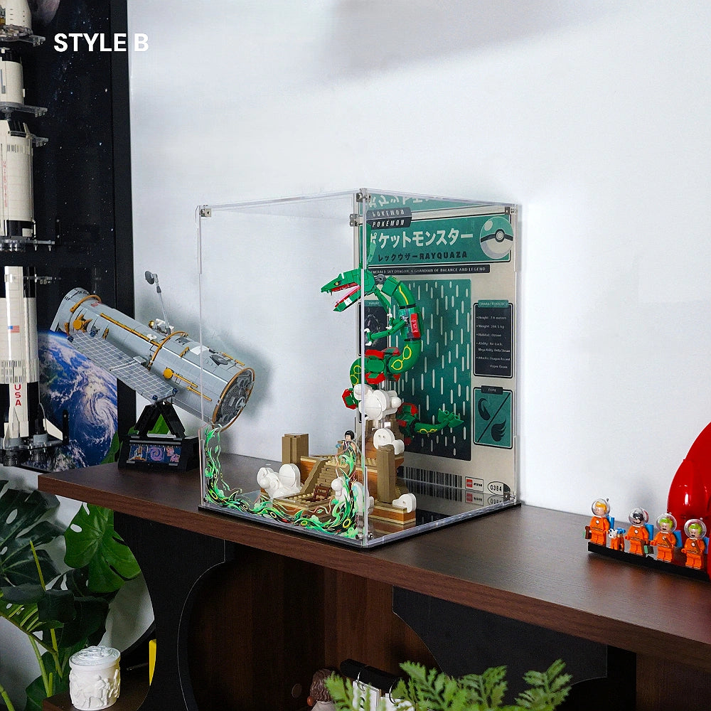 Acrylic Display Case for LEGO® Pokémon Rayquaza (72168)