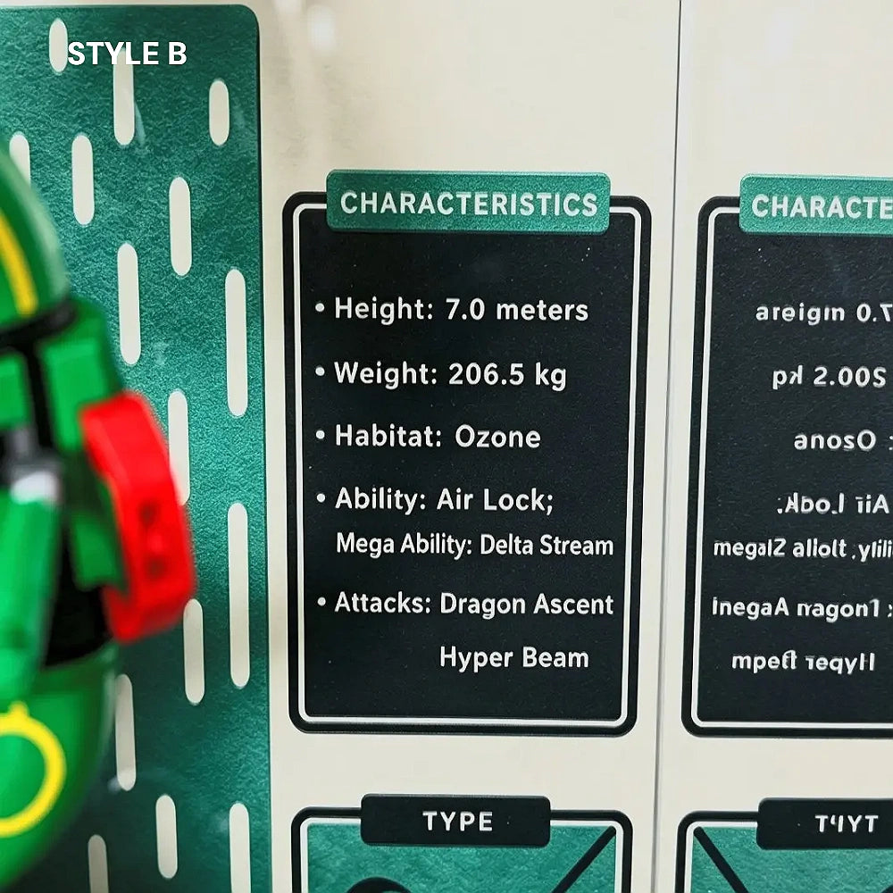 Acrylic Display Case for LEGO® Pokémon Rayquaza (72168)