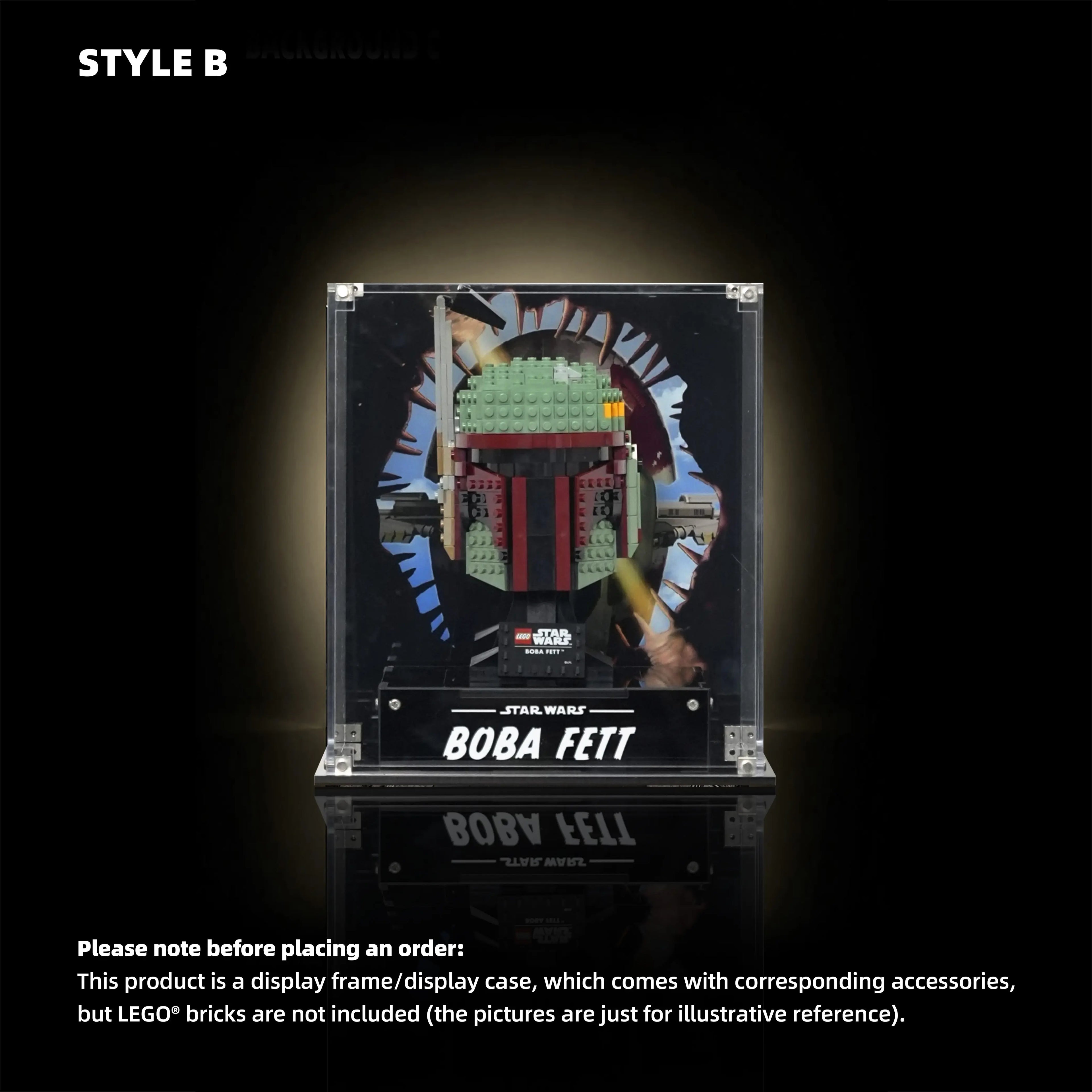 Acrylic Display Case for LEGO® Star Wars™ Boba Fett™ Helmet (75277)