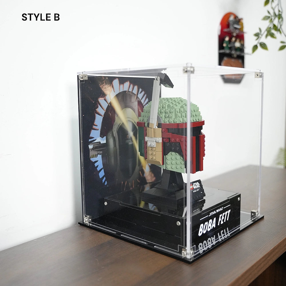 Acrylic Display Case for LEGO® Star Wars™ Boba Fett™ Helmet (75277)
