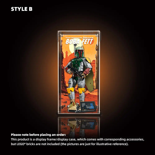 Acrylic Display Case for LEGO® Star Wars™ Buildable Boba Fett (75455)