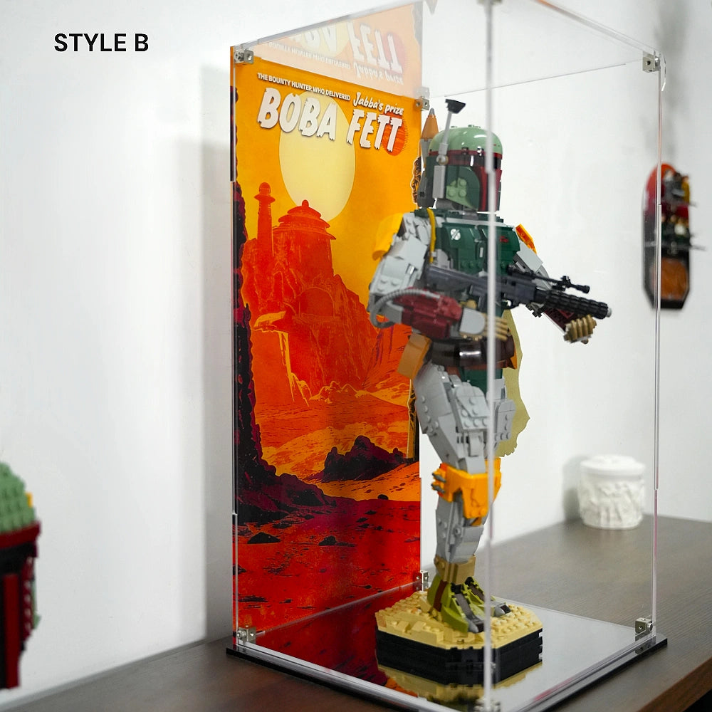 Acrylic Display Case for LEGO® Star Wars™ Buildable Boba Fett (75455)