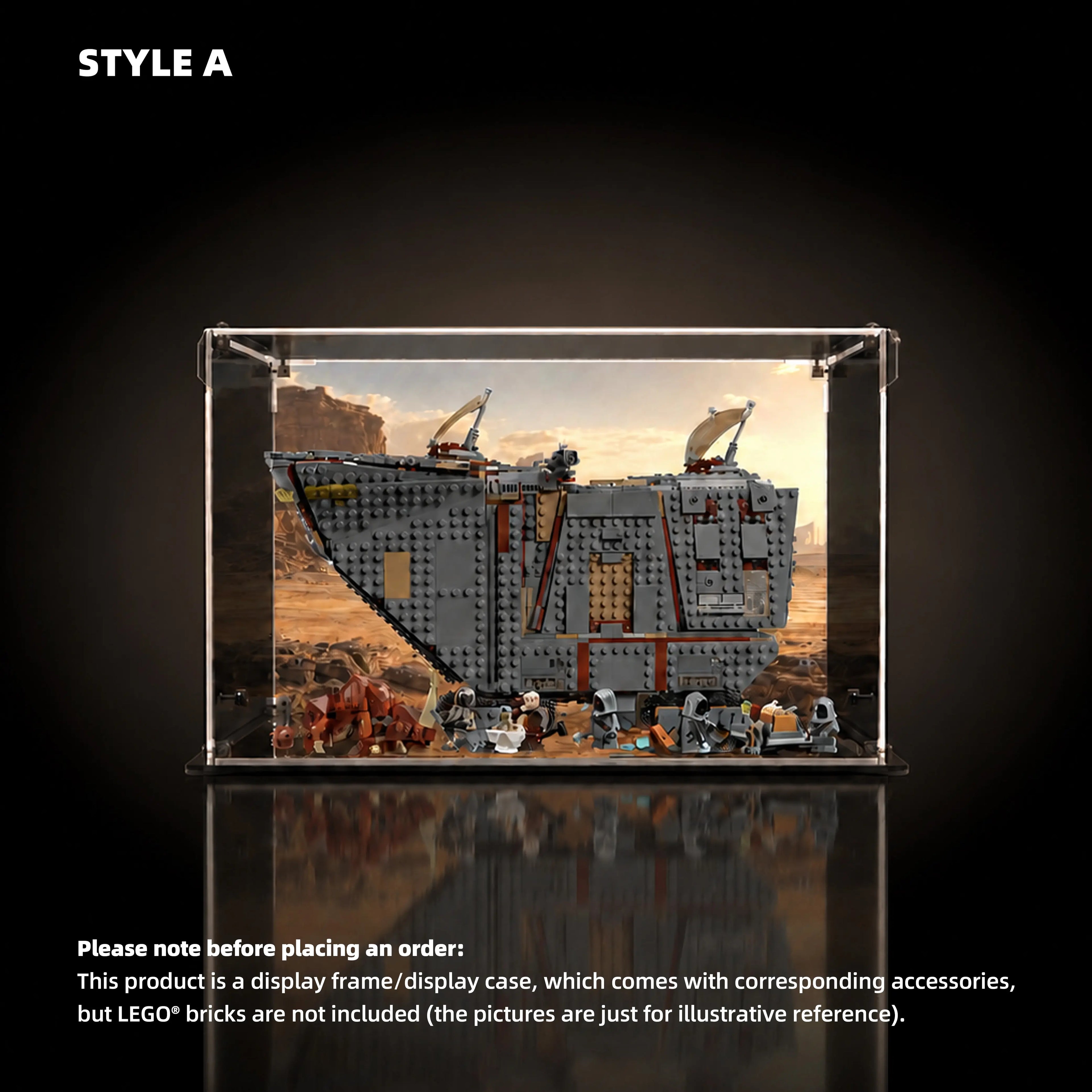 Acrylic Display Case for LEGO® Star Wars™ Offworld Sandcrawler™ and Mudhorn (75453)