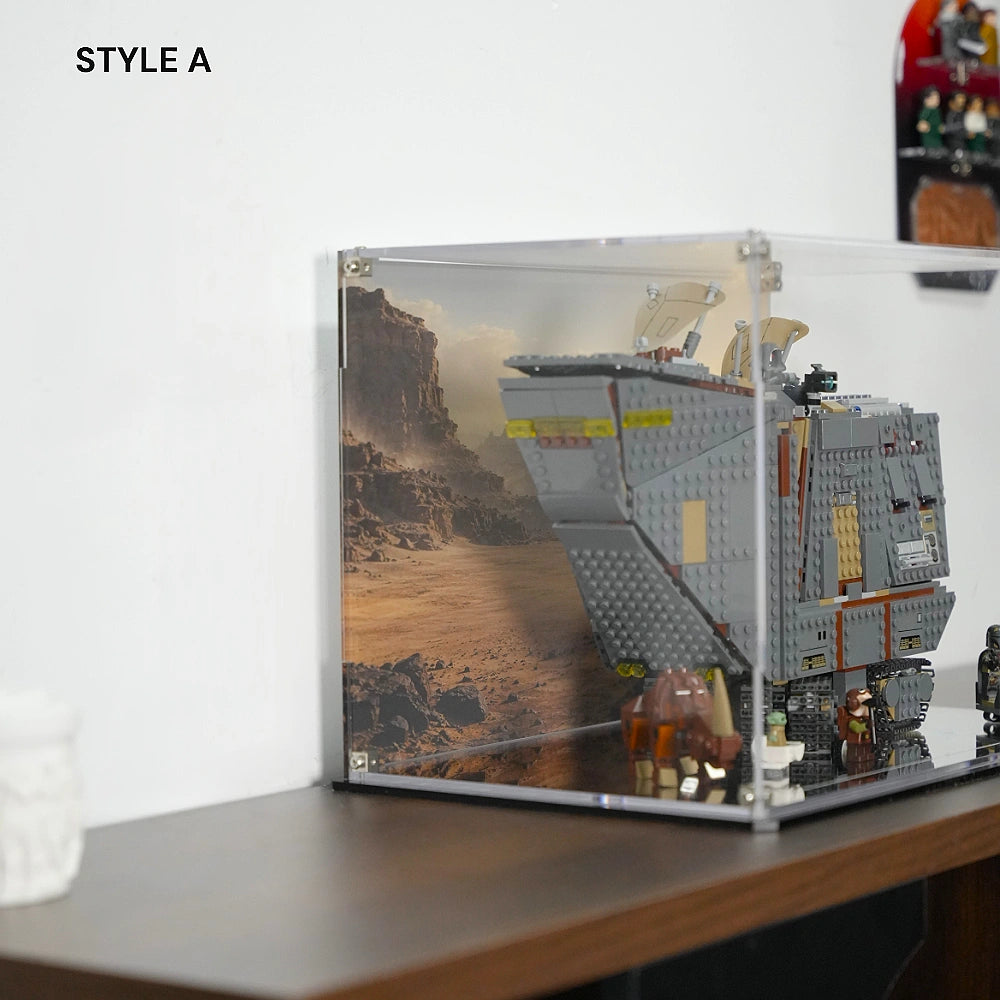 Acrylic Display Case for LEGO® Star Wars™ Offworld Sandcrawler™ and Mudhorn (75453)