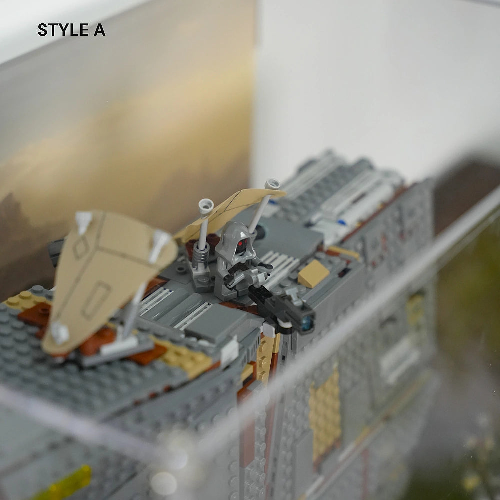 Acrylic Display Case for LEGO® Star Wars™ Offworld Sandcrawler™ and Mudhorn (75453)