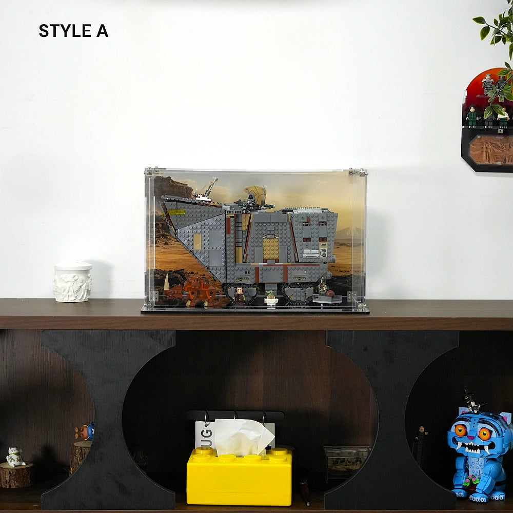 Acrylic Display Case for LEGO® Star Wars™ Offworld Sandcrawler™ and Mudhorn (75453)