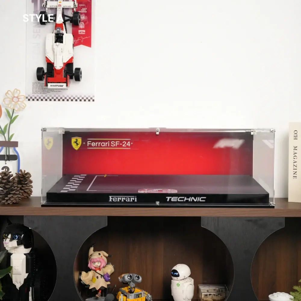 Acrylic Display Case for LEGO Technic Ferrari SF-24 F1 Car (42207)