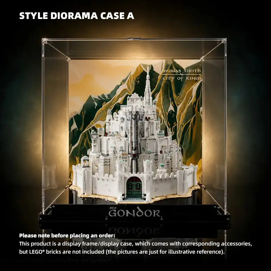 Acrylic Display Case for LEGO® The Lord of the Rings: Minas Tirith (11377)