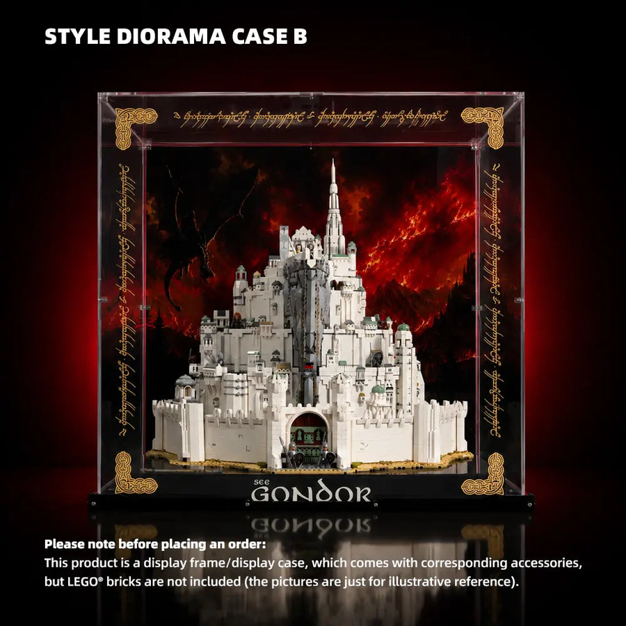 Acrylic Display Case for LEGO® The Lord of the Rings: Minas Tirith (11377)