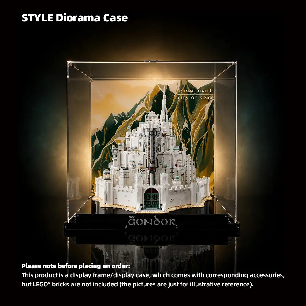 Acrylic Display Case for LEGO® The Lord of the Rings: Minas Tirith (11377)