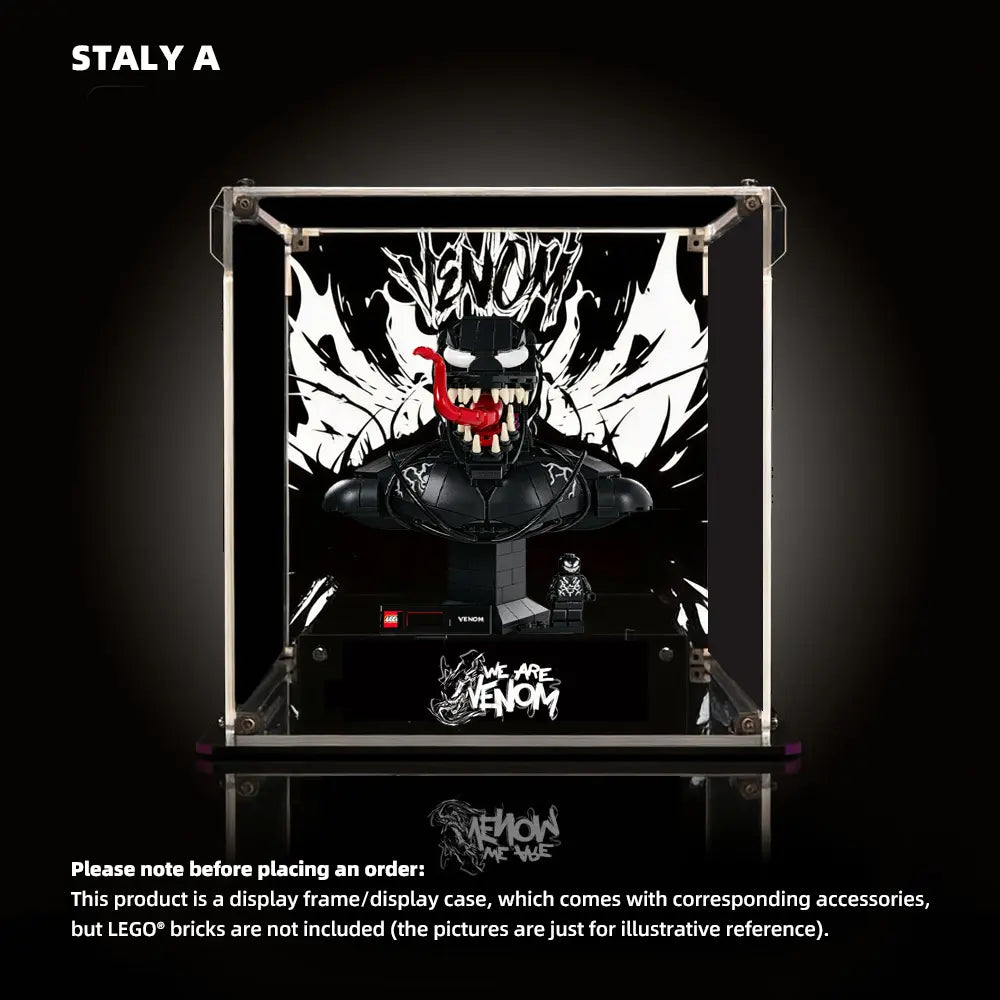 Acrylic Display Case for LEGO® Venom Bust (76356)