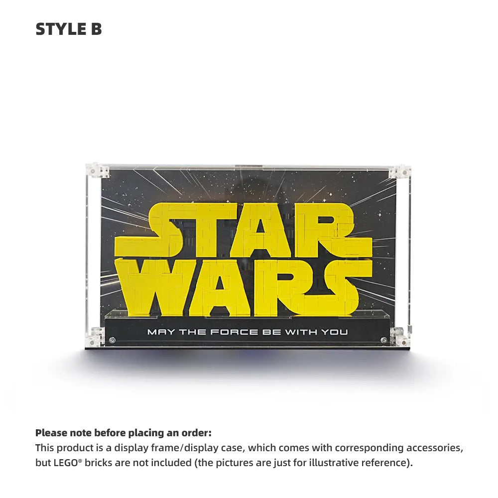LEGO Display Case for Brick-Built Star Wars™ Logo (75407)