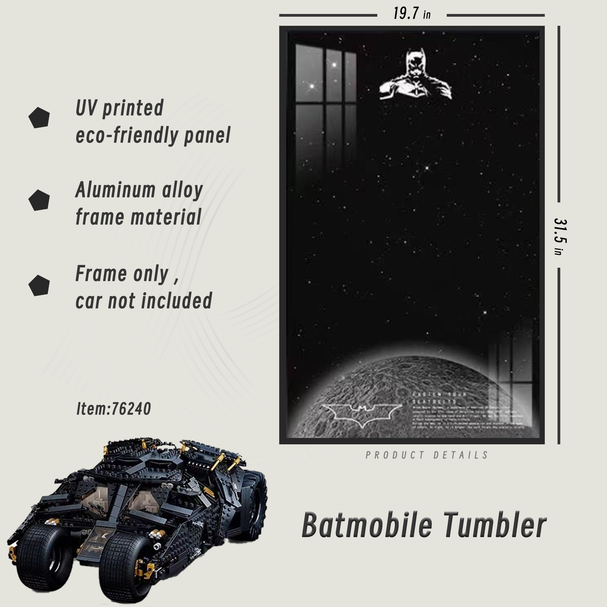 Display Frame for  Batmobile™ Tumbler