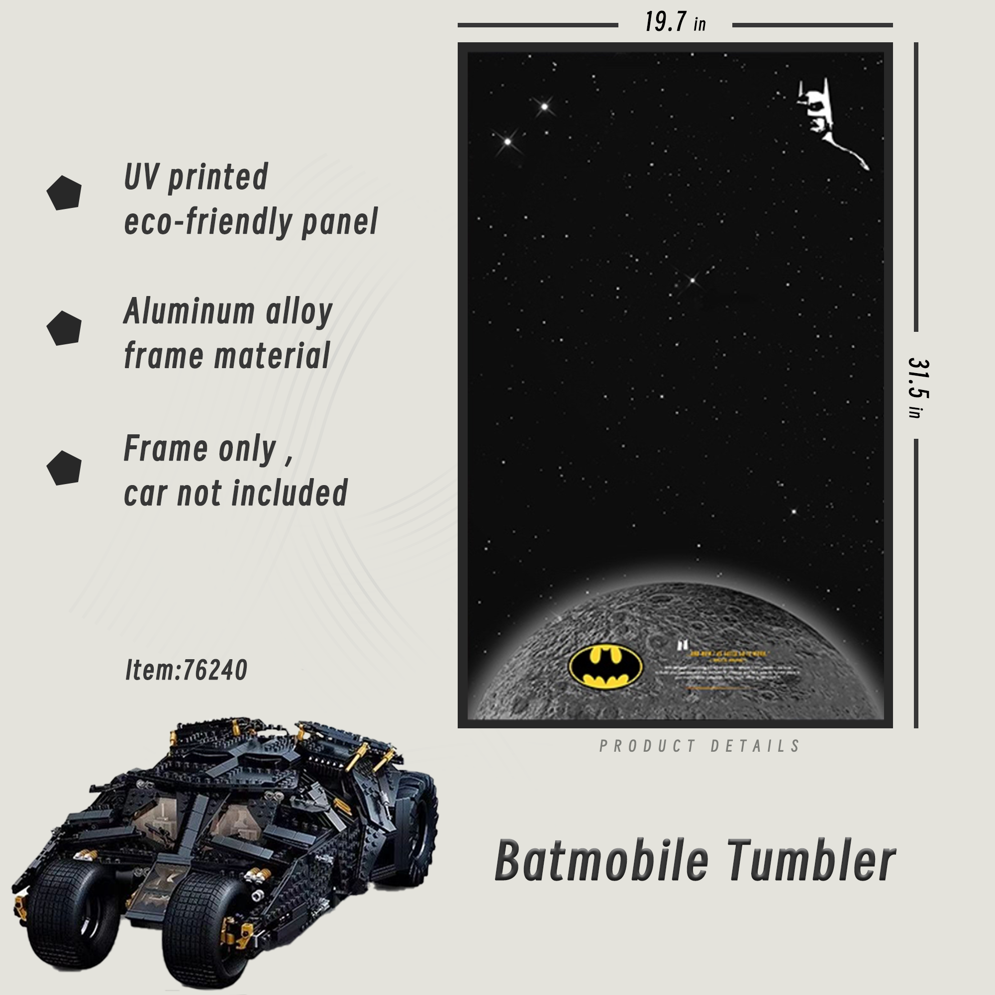 Display Frame for  Batmobile™ Tumbler